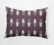14x20" Bowling Pins Nautical Decorative Indoor Pillow, Dusty Purple
