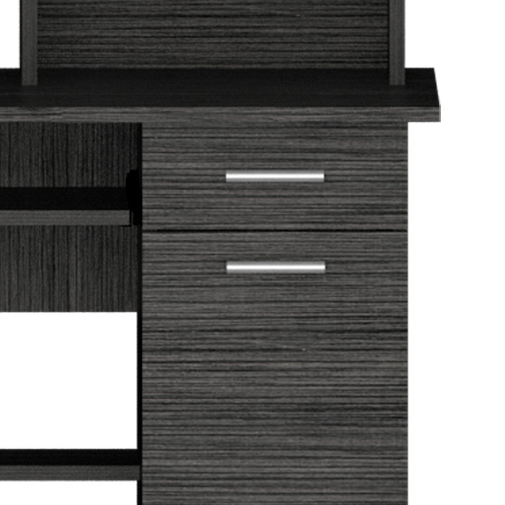 Xalo 180 Compu Hutch Desk, Smoky Oak