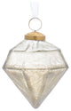 Champagne Crackle Glass Ornament, 6-Piece Set