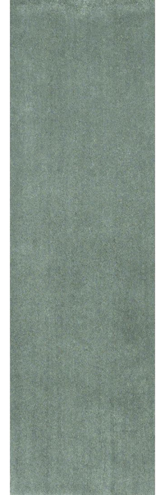 KAS Bliss 1565 Slate Shag Area Rug, 2'3" x 7'6" Runner