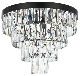 Home Living 18" Flush Mount, Black
