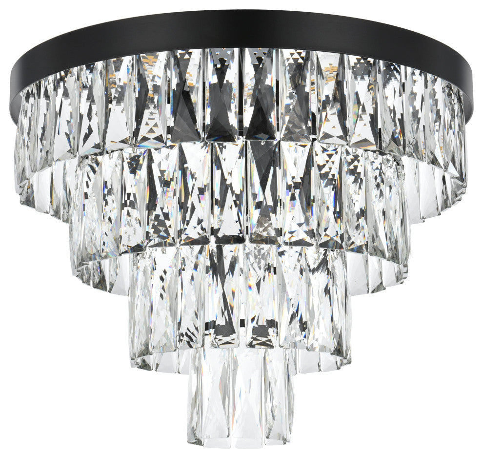 Home Living 18" Flush Mount, Black