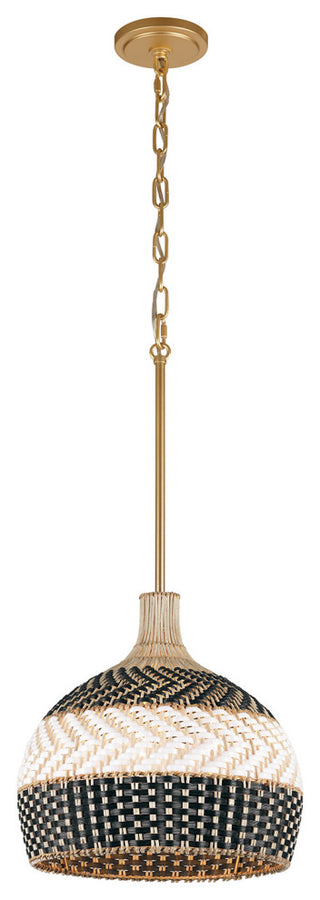 Crystorama Lighting Group ZAN-9003 Zanzibar 3 Light 14"W Pendant - Soft Gold /