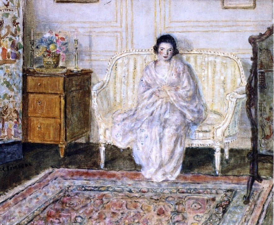 Frederick Carl Frieseke Woman in an Interior, 20"x25" Gallery Wrapped Canvas
