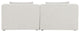 Cube Upholstered Modular Sofa, Cream, 2-Piece: 2 Armless Chair, Linen Texured Fabric