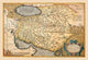 Map of the Middle East - Gallery Wrapped Canvas Art 28" x 42"