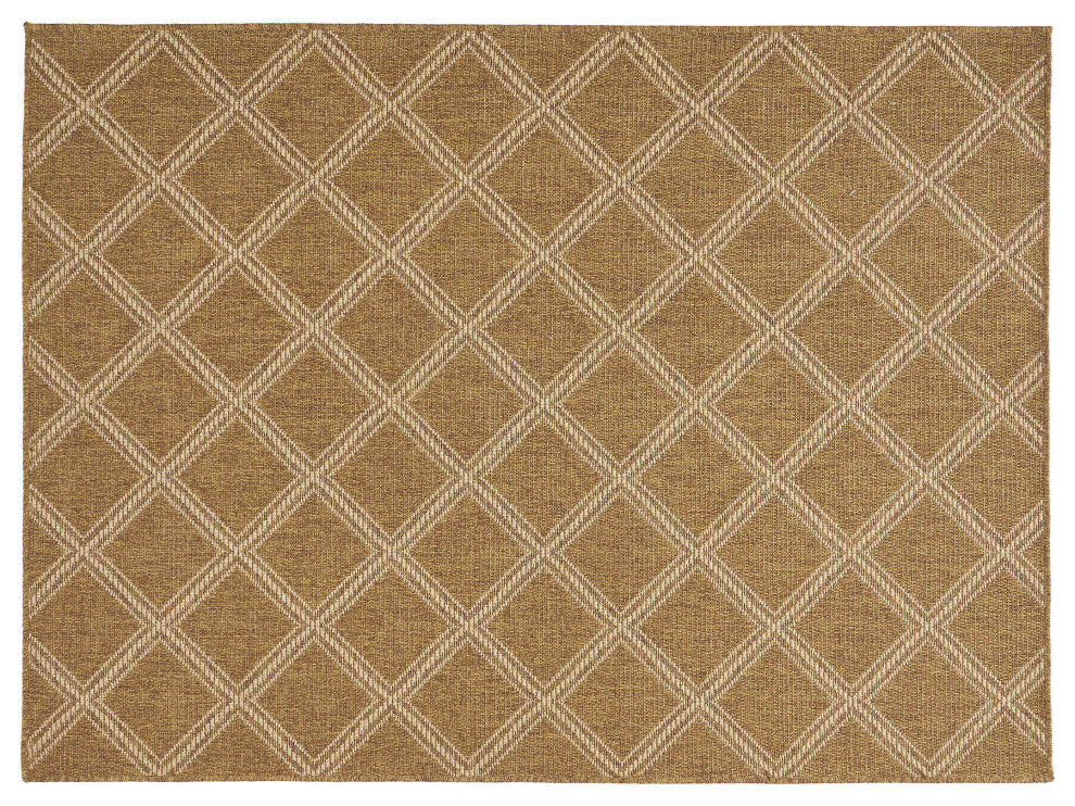Althoff Indoor/Outdoor Area Rug, Natural, 84 W X 63 D X 0.16 H