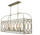 Marlo Gray Large Rectangular Chandelier, 46"