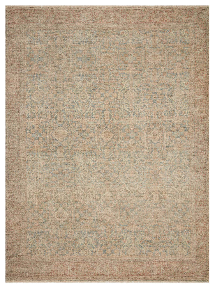Priya PRY-06 Denim/Rust 3'6"x5'6" Area Rug