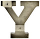 Metal Letter on Antique Nickel Finish, 12"