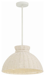 Reese 1-Light Matte White Pendant