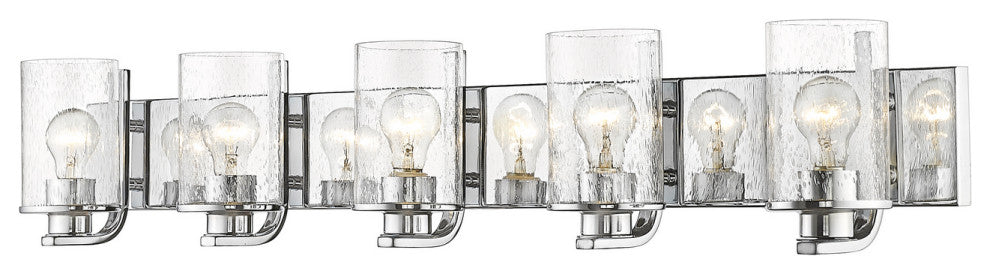 Zlite 492-5V-CH 5-Light Vanity, Clear Seedy