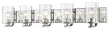 Zlite 492-5V-CH 5-Light Vanity, Clear Seedy