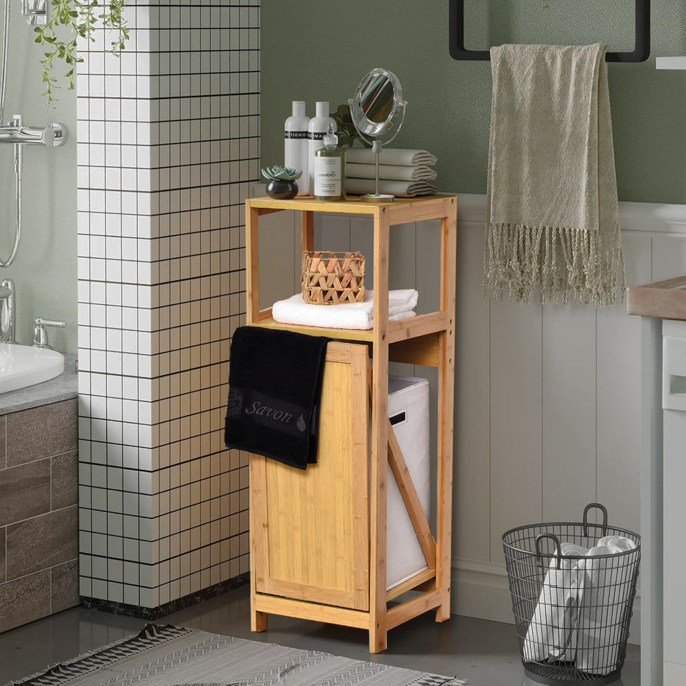 Tilt-Out Laundry Linen Hamper Cabinet, Mahe