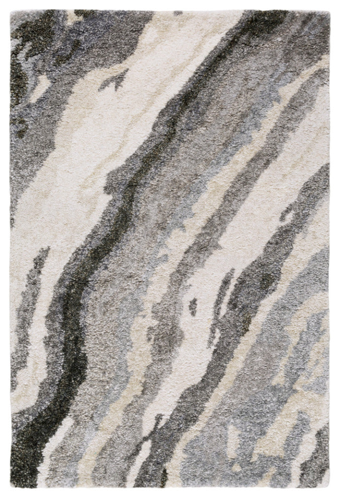 Surya Gemini GMN-4034 Modern Area Rug, Charcoal, 2' x 3' Rectangle