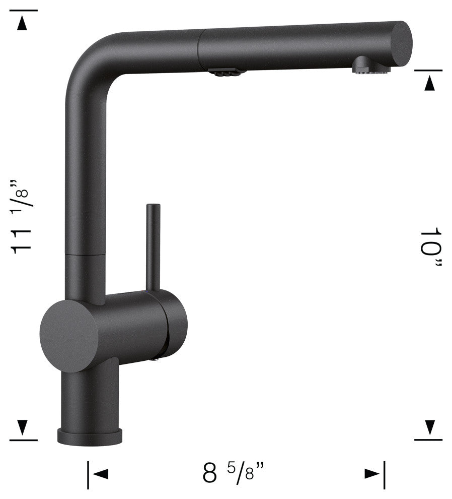 Blanco Linus Pull Out 1.5 GPM in Anthracite