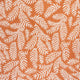 Nevis Palm Frond Indoor/Outdoor, Orange/Cream, 5' Square