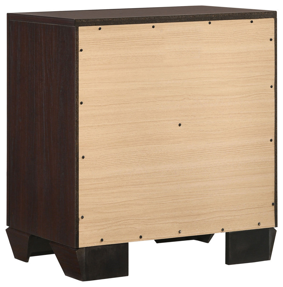 Kauffman 2-drawer Nightstand Dark Cocoa