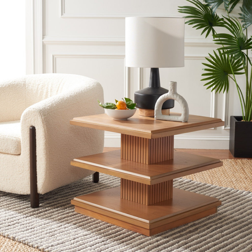 Safavieh Suette 2 Shelf Accent Table, Natural