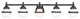Livex Lighting 5 Light Olde Bronze Bath Light - 5715-67