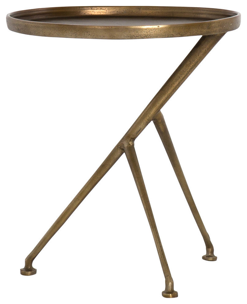 Schmidt Accent Table-Raw Antique Brass