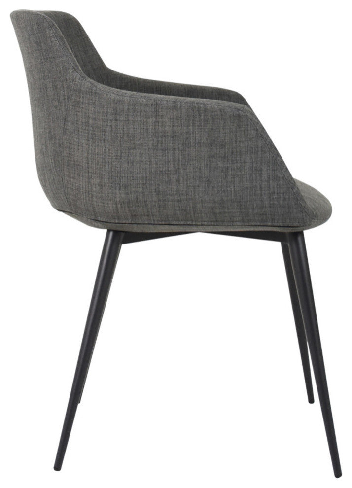 Ronda Arm Chair Gray, Set of 2
