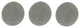 3 Compass Design Natural Gray Finish Round Cement Stepping Stones/Wall Hangings