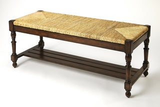 Woven Wicker Bench, 1299070