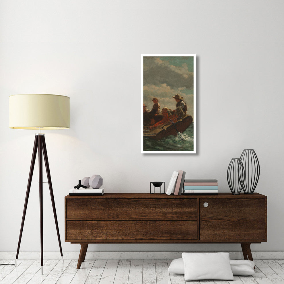 "Breezing Up (center)" Digital Paper Print by Winslow Homer, 24"x42"