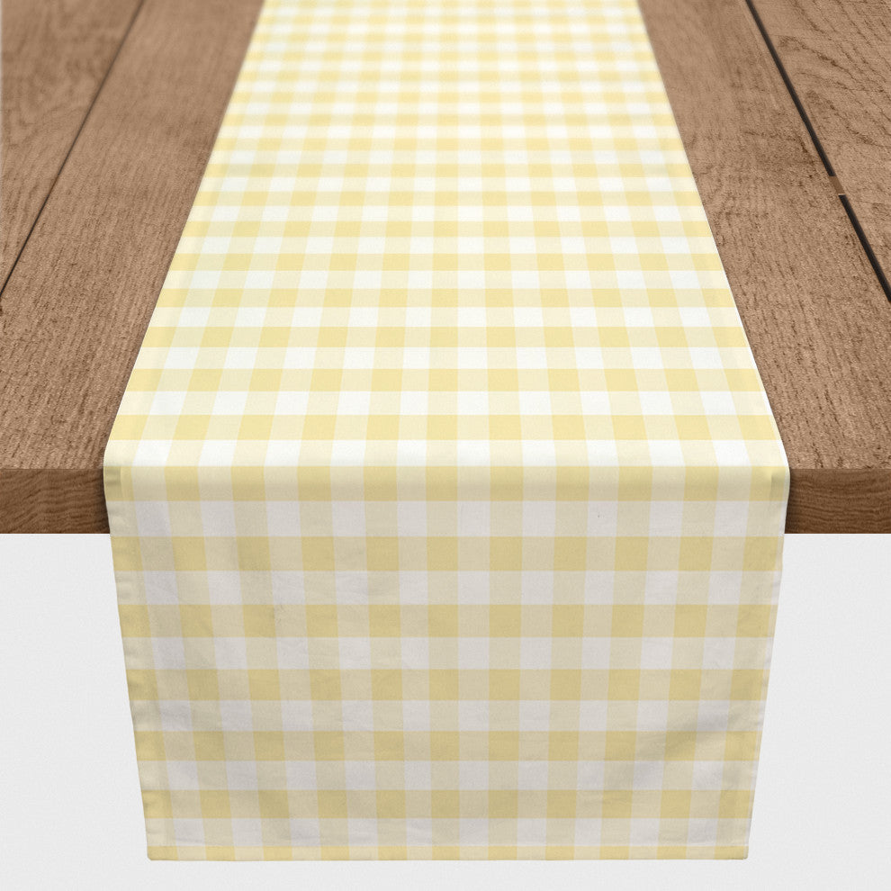 Yellow Buffalo Check 16x72 Cotton Twill Runner