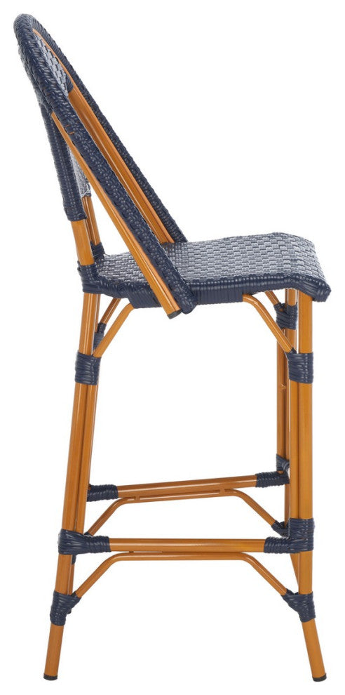 Safavieh California Bar Stool, Navy