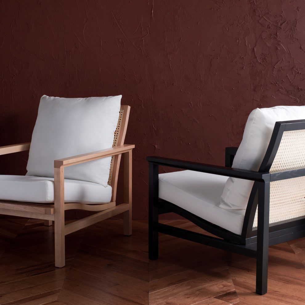 Safavieh Couture Maddison Cane Back Accent Chair, Natural