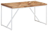 vidaXL Dining Table Kitchen Dining Room Table Solid Acacia and Mango Wood