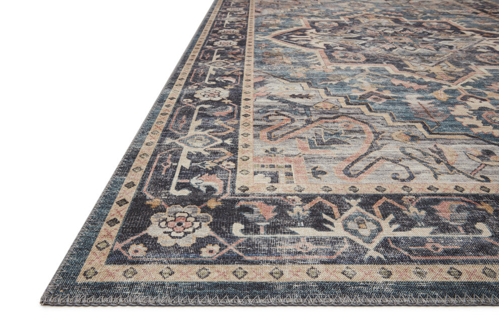 Loloi II Printed Hathaway Navy/Multi Area Rug, 3'6"x5'6"
