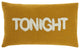 Mina Victory SH043 Throw Pillow, Mustard, 14" X 24"