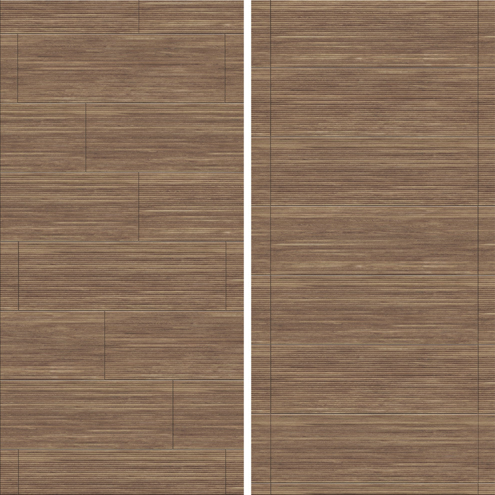 Larchwood Ipe Fluted Ceramic Wall Tile