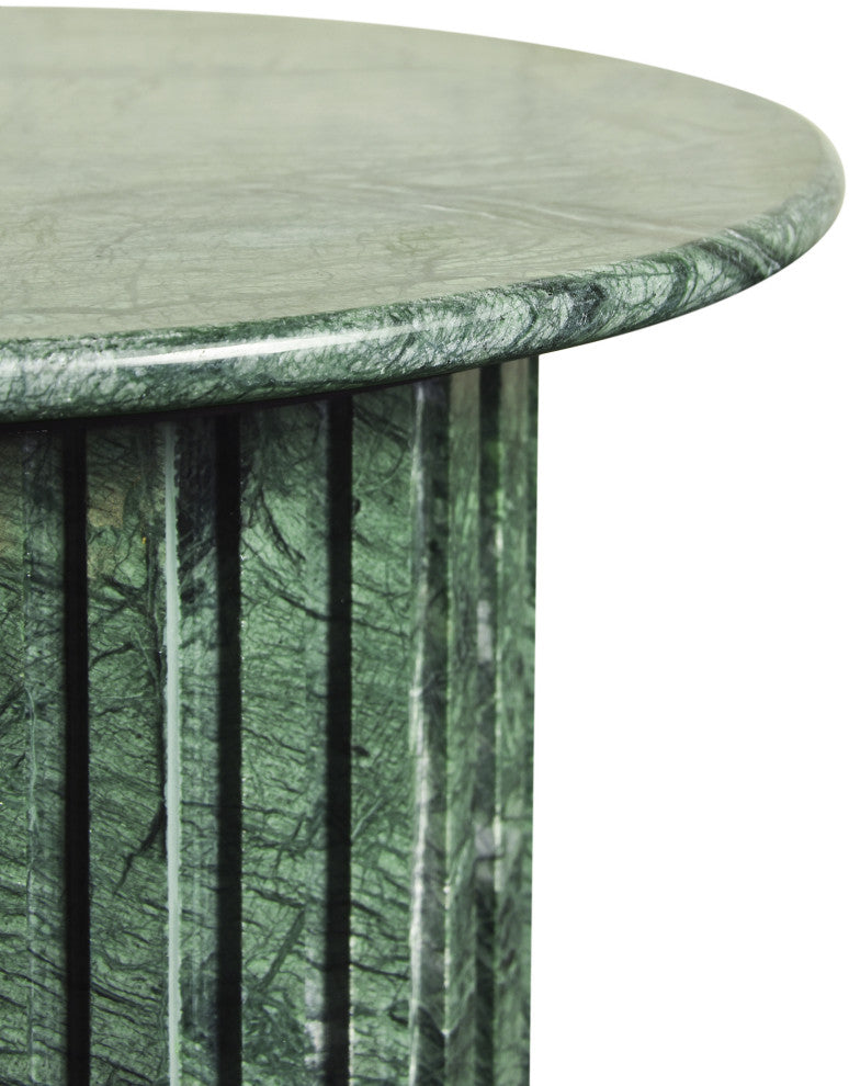 Genoa Marble End / Side Table, Green