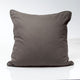 Decorative Pillow Cover In Gray Chenille, 24x24