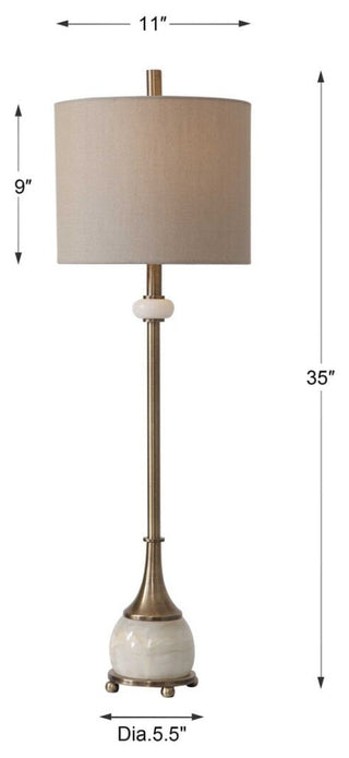 Uttermost Natania Plated Brass Buffet Lamp