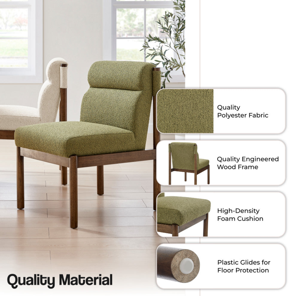 Micah Dining Side Chair, Palladian Green, Fabric