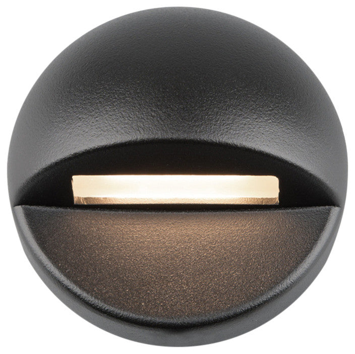 WAC Lighting LED 12V Round Deck And Patio Light, Black
