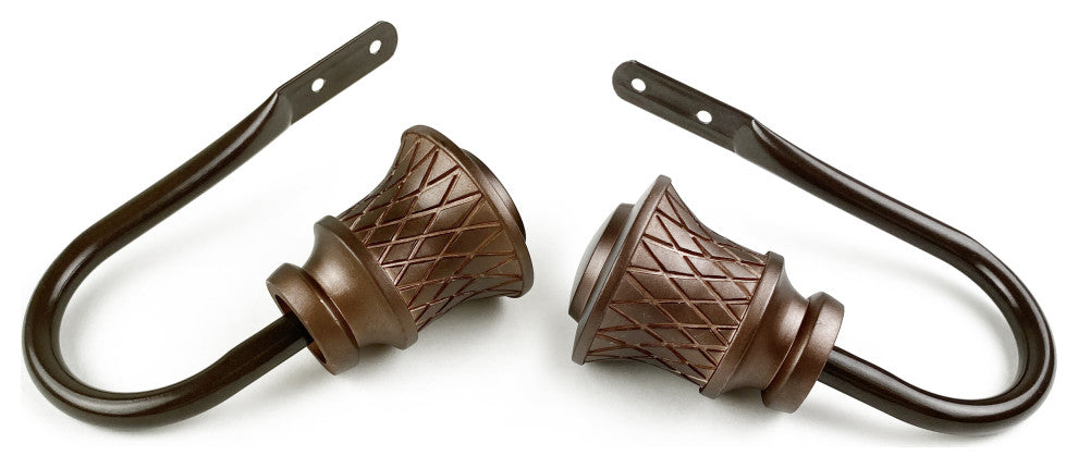 Verena Curtain Holdback, Pair, Cocoa