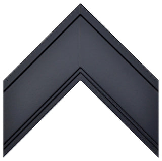 Porter Black Framed Mirror, 28"x24"