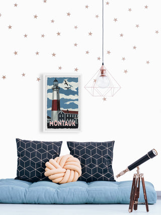 "Montauk Lighthouse" Framed Painting Print, 16x24