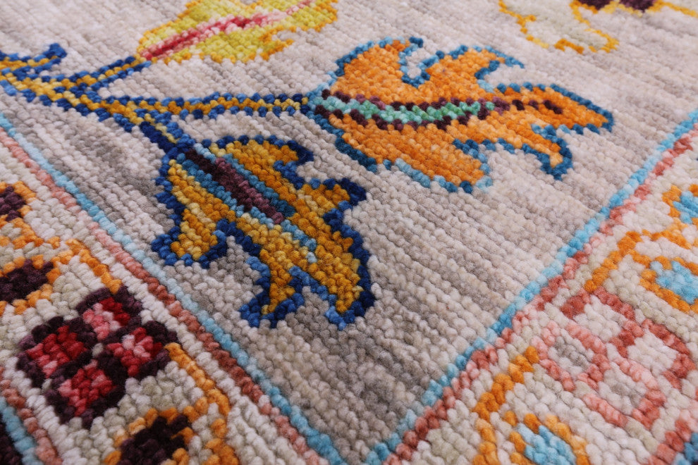 9' 1" X 11' 11" Turkish Oushak Handmade Rug - Q14852