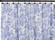 Ellis Curtain Victoria Park Toile 70"x72" Shower Curtain, Blue, Blue
