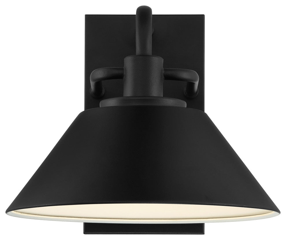 Avalon Large Outdoor LED Wall Sconce, Black Finish