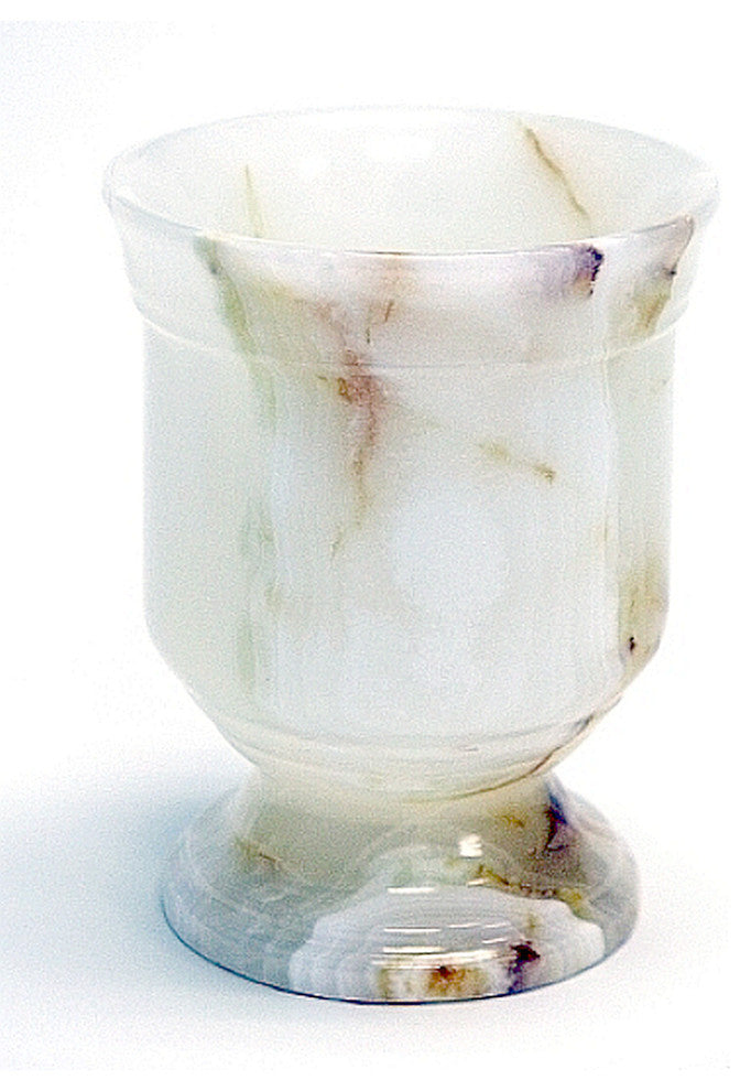 Nature Home Decor White Onyx Tumbler