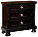 Argusville Transitional Night Stand With Usb Outlet In Brown Finish