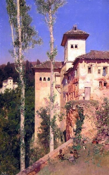 Martin Rico Y Ortega Paisaje, 18"x27" Gallery Wrapped Canvas Print